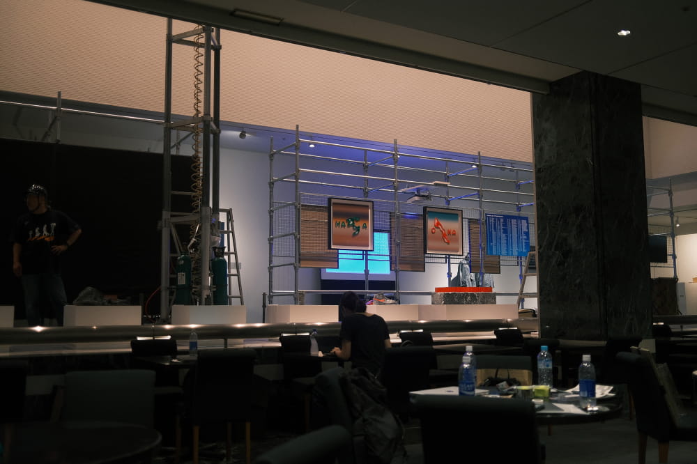 2024.08.16個展設営の様子